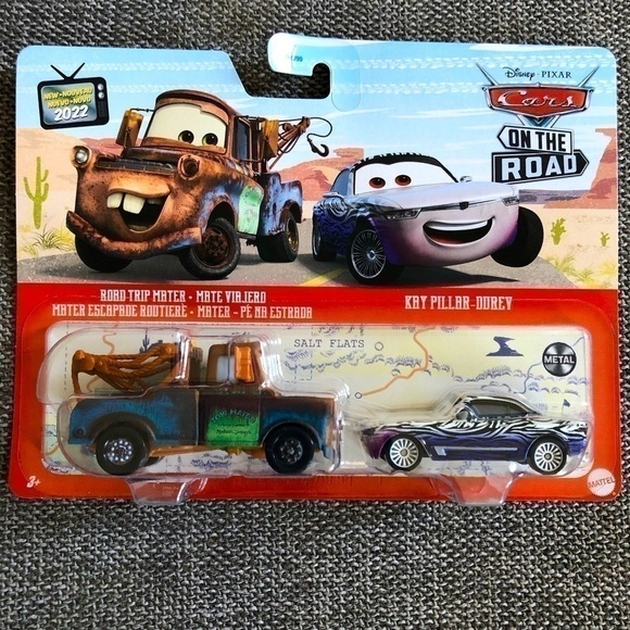 Disney Pixar Cars Mattel On The Road 2022 Road Trip Mater Kay Pillar Durev Boy - Picture 1 of 7